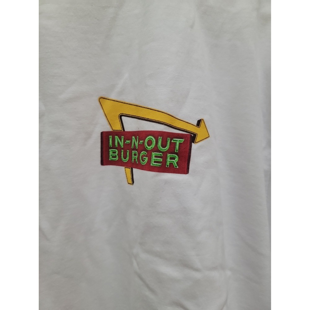 In-N-Out Burger 75 Years 1948-2023 White Graphic T-Shirt Adult XL USA Made NWOT - Picture 6 of 7